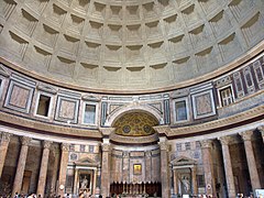 picture showing the concrete underside of a large dome