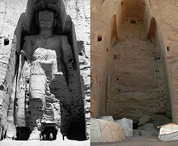 2 martie: Distrugerea statuilor Buddha din Bamiyan, Afghanistan, de către talibani