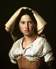 Portret van Vittoria Caldoni (ca. 1820-1829) door Victor Orsel