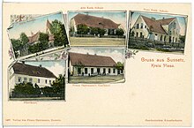 Pocztówka z Suszca z w języku niemieckim z 1904 r.