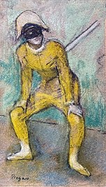 L'arlequin jaune par Edgar Degas