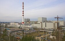 Sosnovyi Borin kaupungissa sijaitseva Leningradin alueen ydinvoimala.