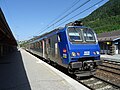 Une automotrice Z 9600 à destination de Chambéry, sur la voie A.