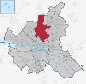 Lage des Bezirks in Hamburg