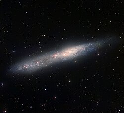 NGC 55 בתמונה של המצפה האירופי הדרומי