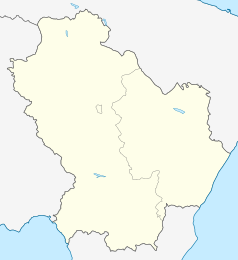 Mapa konturowa Basilicaty, w centrum znajduje się punkt z opisem „Stigliano”