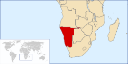 Namibias placering