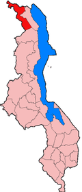 Locatie van Chitipa in Malawi