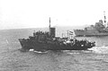 Royal Navy destroyer near "Ben Hecht" (ship), March 1947