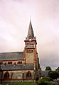 De toren van de kerk in Assevillers
