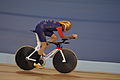 Bradley Wiggins on his way to breaking the Hour Record in 2015 on a modified Bolide