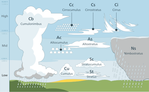 Wolkenfamilies en wolkensoorten