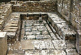 Toilettes publiques romaines.