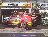 Chaz Mostert placed fifth driving a Ford Mustang GT for Tickford Racing