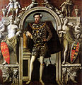 Retrato de Henry Howard, conde de Surrey, 1545, atribuído a William Segar.