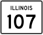 Illinois Route 107 marker