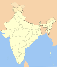 Map indicating the location of Pune