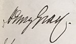 Henry Gray – podpis