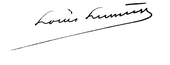 signature de Louis Lumière