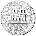 Stadssigillet, från 1296 respektive 1326