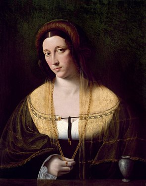 Portrait of a Lady (early 16th century), oil on panel, 57.7 x 44.4 mm., Museum of Fine Arts, Houston