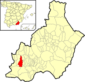 Localisation de Fondón