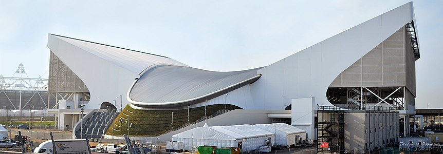 London Aquatics Centre, construído para os Xogos Olímpicos de 2012, Londres (2005–2012)
