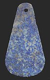Mặt đá trang sức bằng lapis lazuli. Lưỡng Hà k. 2900 TCN.