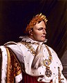 Napoleon Bonaparte, de oprichter van het Legioen van Eer, hier met zijn grote keten van de orde