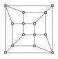 Rhombic Dodecahedral Graph.svg