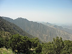 Jabal Savda (3,000 m or 9,800 ft) Sarat togʻlarining pastki qismida joylashgan choʻqqi