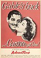 Clark Gable and Greer Garson in Adventure, 1945