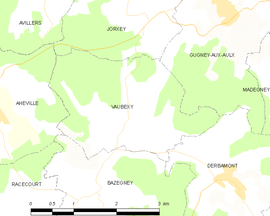 Mapa obce Vaubexy