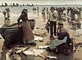 Image 6"A Fish Sale on a Cornish Beach"l Stanhope Forbes; also showing traditional dress (from Culture of Cornwall)