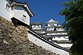 Himeji Castle view from below in May 2017