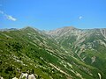 Le secteur nord du bassin de la Coumelade. Puig dels Tres Vents à droite.