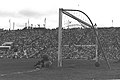 לב יאשין, מגדולי השוערים בכל הזמנים, לאחר שער שהבקיע לו נחום סטלמך במשחק הנבחרת מול ברית המועצות ב-1956. היה זה שערו הראשון של סטלמך בנבחרת במשחקו השני במדיה.