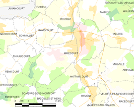 Mapa obce Mirecourt