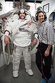 James Dutton and Rick Mastracchio in the Crew Systems Laboratory