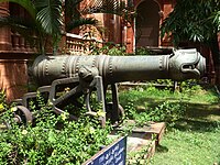 Cannon used by Tipu Sultan in the battle of Srirangapatnam 1799