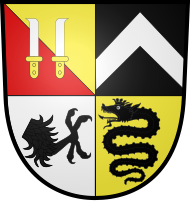 Gemehrtes Wappen der Freiherren von Dietrichstein, modern