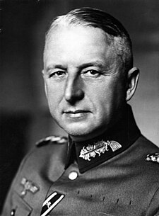 Erich von Manstein ještě jako Generalmajor.