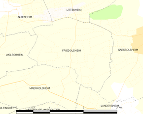 Poziția localității Friedolsheim