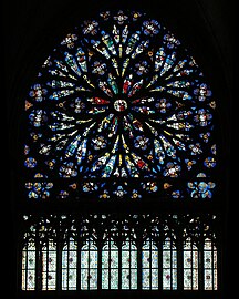 Rose, bras sud du transept.