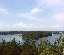 L'île Tikansaari du lac Pyhäselkä.