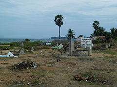 Le cimetière.