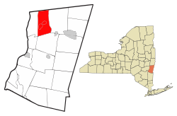 Location of Kinderhook, New York