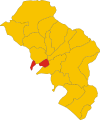 Collocatio finium municipii in Provincia Massensi et Carrariensi.