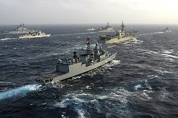 Formació de vaixells de l'Armada Espanyola