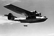 PBY飛行艇から投下される航空爆雷